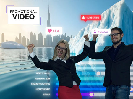 Filming a corporate promo in Dubai